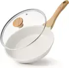 Nonstick Ceramic Frying Pan Skillet with Lid, 8 Inch Omelet Pan
