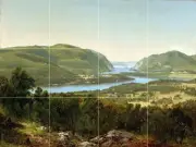 VIEW FROM GARRISON, WEST POINT Tile Mural Kitchen Bathroom Wall Backsplash 24x18