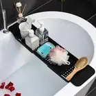 Organizer Bathroom Storage Bathtub Tray Bathtub Shelf Book Holder Extendable