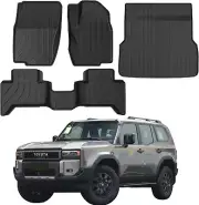 Car Floor Mat Suitable for Toyota Land Cruiser 2024 2025 Prado LC250, Waterproof