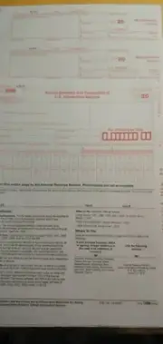 2020: IRS Tax Form (Qty:2) 1099-MISC Carbonless for 4 recipients / (Qty: 1) 1096