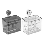 Space Saving Suction Tissue Dispenser Clear Paper Box For Offices And Home Use