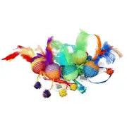 Multipet Mesh Ball Cat Toy Assorted Colours