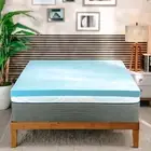 Clara Clark Memory Foam Mattress Topper, 2 Inch Queen Mattress Topper for Bed...