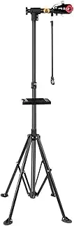 Bike Repair Stand with Quick Release Bicycle Maintenance Foldable Bicycle Holder Height Adjustable Quick Release Repair Rack for Road or Mountain Bikes,Red