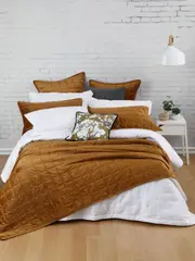 MM Linen Meeka Chestnut Coverlet Set