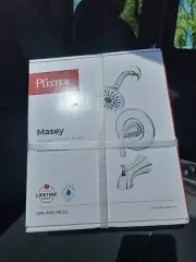 Pfister Masey Polished Chrome 1 Handle Bathtub an Shower Faucet Valve 8p8ws2mcsc