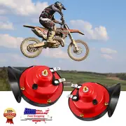 2 Piece 300DB Loud Train Horn for Truck Electric Snail Horn High and Tone