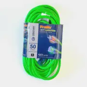 50' 12 Gauge Green Extension Cord w Lighted End