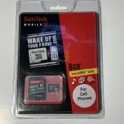 SanDisk 8 GB Microsd Card SDSDQ-1024-A11M. Brand New!