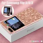 For Samsung Galaxy Z Flip6 Flip5 Flip4 3 Glitter ShockProof Folding Case Cover