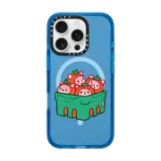 iPhone 16 Pro Impact Case MagSafe Compatible Strawberry Box by PIKARAR