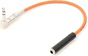 ROBAUN 6.35mm Male to Female Extension Cord Cable Right Angle Stereo 6.35 Male Female Adapter Line Wire Connector 1/4" Cable(Orange,15m)