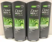 Dove Men+Care Extra Fresh Micro Moisture Refreshing Body &Face Wash 18oz-4Pack