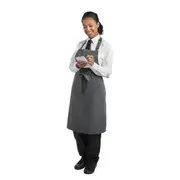 Le Chef Bib Apron - Storm Grey