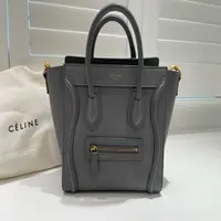 在飛比找PopChill優惠-[二手] Celine Nano Luggage Bag 炭