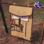 Portable Camping Utensil Roll Up Bag Tableware Organizer Cooking Kitchen BBQ