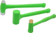 GRIP GRAND RAPIDS INDUSTRIAL PRODUCTS Grip 3 pc Deadblow Hammer Set - 12oz Brass Hammer, 1lb Ball Peen Hammer, 1/2lb Deadblow Mallet - Home, Garage, Workshop