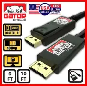 DisplayPort to HDMI Cable DP Adapter Converter Audio Video PC HDTV 1080P 60Hz HD