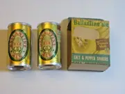 Circa 1960s Ballantine Ale Can Salt & Pepper Shakers w/Orig Box, New Jersey