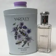 Yardley of London English Lavender Perfumed Talc 7oz & eau de Toilette 1.7oz NEW