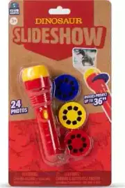 Dinosaur Slideshow Kids Projector Flashlight - 24 Images/Photos (3 Disc Slides)