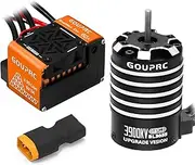 GOUPRC BL3655 3900KV Brushless Motor Shaft 3.175mm Diameter with Upgrade Gen-2 60A Brushless ESC Electric Speed Controller Combo Set for 1/10 1/12 RC Car Truck