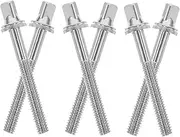 Abaodam Drum Tension Adjustment Kit 6pcs Replacement Screws Bolts Washers Jazz Drum Hardware for Easy Installation