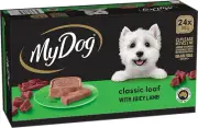 MY DOG Adult Wet Dog Food Classic Loaf with Juicy Lamb 24 X 100G Trays