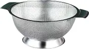 Alipis Kitchen Drain Basket Round Stainless Steel Rice Strainer Fine Mesh Vegetable Washing Basket