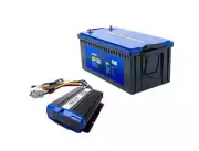 Kings 300 Ah Lithium LiFePO4 Battery Prismatic Cell + 40 A DC to DC charger