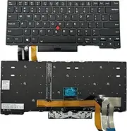 WFSZBP Keyboard Replacement with Backlit for ThinkPad T14 Gen 1 & T14 Gen 2, Thinkpad P14s Gen 1 & P14s Gen 2 01YP280 Series Laptop US Layout with Pointer Black Frame(Backlit)