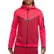 Nike Tech Fleece Windrunner Hoodie Very Berry Red Pink Pomegranate CU4489-643