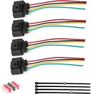 Set of 4 Ignition Coil Module Connector Replacement with Volkswagen Vw Passat Audi A4 1.8T, 2.0T, 2.5L, 3.2L, 4.2L 4 Pack Vw Ignition Coil Harness