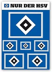 Hamburger SV HSV Sticker Set Diamond