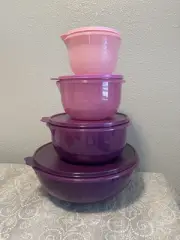BRAND NEW!!!Tupperware Mixing Bowl 4-pc. Set Purple