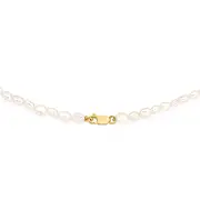 9ct Gold Cultured Fresh Water Keshi Pearl in White