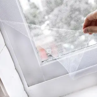 【Dagebeno荷生活】自黏式簡易紗窗紗網 DIY可截剪隱形紗窗 附魔術貼(大號單入)