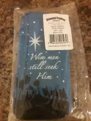 Chistmas bag canvas nativity bags w/ties