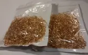 1000Pcs Gold Safety Pins 0.8" Metal Bulb Pins Gourd Pin Clothing Tag Pins Calab