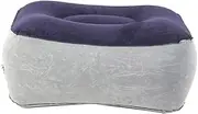 Sosoport Flatable Airplane Leg Rest Pillow Flocking Fabric for Comfortable Travel Multi-use Footrest for Flight Car Office Home
