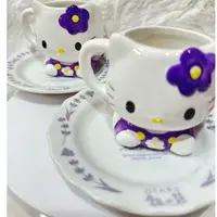 在飛比找蝦皮購物優惠-日本進口Hello Kitty北海道限定小樽銀之鐘咖啡杯組