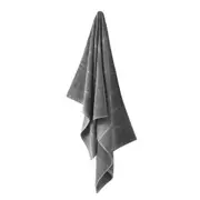 Linen House Velour Stripe Cotton Ash Soft Absorbent Bath Sheet 82x170cm Charcoal