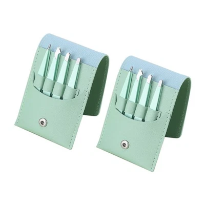 2 Sets of Eyebrow Clip Sets Stainless Steel Tweezers Eyebrow Clip Eyebrow4617