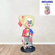 Harley Quinn Batman Vinyl Toy Figure W/ Bottle of Smirnoff Vodka Liquor Alcohol