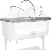 Beberoad Love Bassinet Mosquito Net Cover for Baby Bassinet Cover to Keep Cats Out Mosquito Net for Bassinet/Bedside Sleeper/Travel Cribs (White)