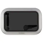 Boat Deck Hatch, Access Hatch 407 x 262mm Rectangle Aluminium Hatch Grey Acrylic