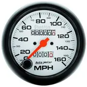 Autometer Phantom Speedo 160 Mph In Dash Mechanical With Trip Meter - 160mph, 3 3/8 Inch, AU5893