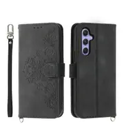 Embossed Leather Phone Case For Samsung Galaxy A55