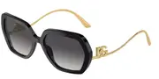 Dolce & Gabbana DG4468BF Asian Fit 501/8G Men's Sunglasses Black Size 58